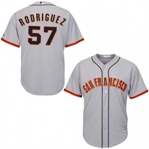 Giants 57 Derek Rodriguez Gray Cool Base Jersey Dzhi,We sell and wholesale Giants 57 Derek Rodriguez Gray Cool Base Jersey Dzhi on line form chian!